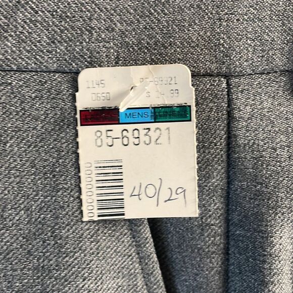 Flexslax Sears & Roebucks Mens Texturized Polyester Woven Stretch Slacks, 40/29 - Picture 6 of 8